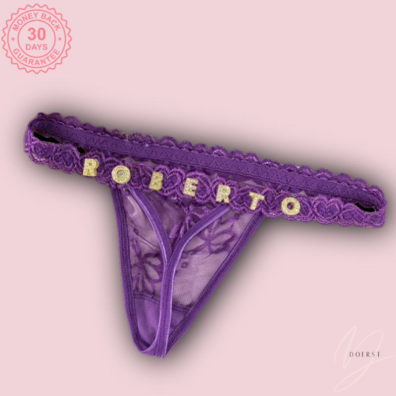 Hot Girl Personalized Luxe Lace Thong