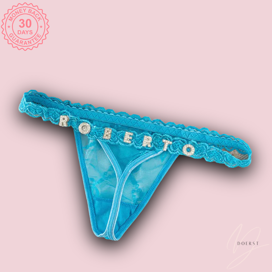 Hot Girl Personalized Luxe Lace Thong